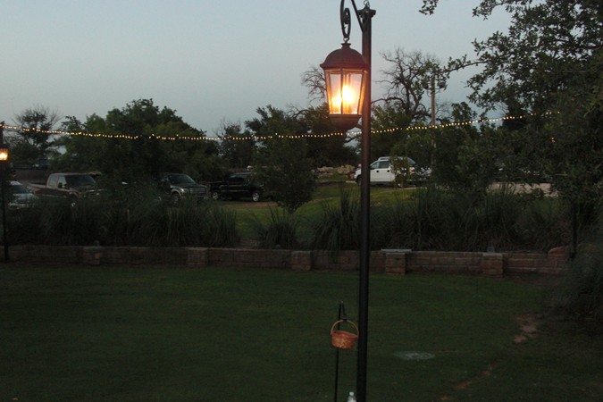 "Lighted Pathways to Parking Lot"